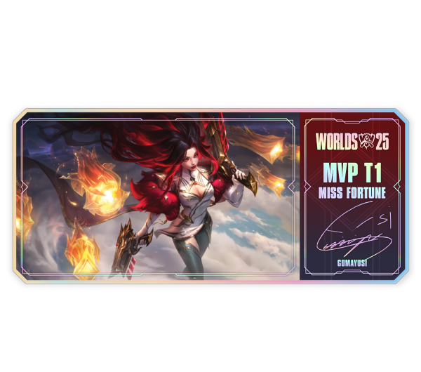 2025 MVP T1 미스 포츈<br/>시그니처 아크릴 티켓